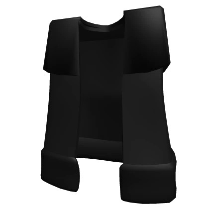 Pure Black Bulky Coat