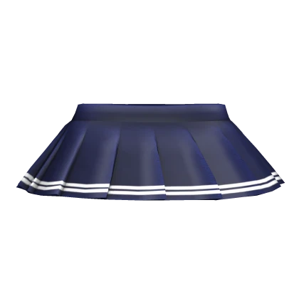 Blue Pleated School Skirt 1.0