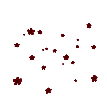 Dark Red Cherry Blossom Aura