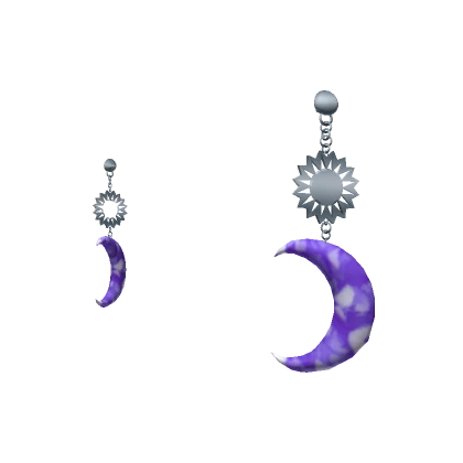 Purple Recycled Plastic Earrings