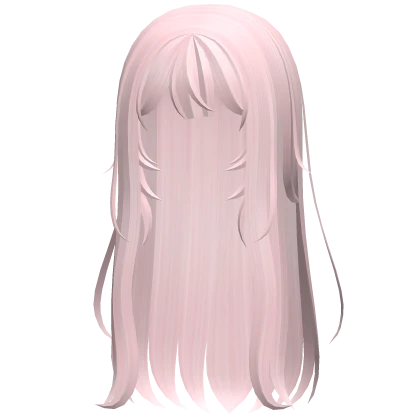 ♡ cutecore long hair w/o hairclips pink