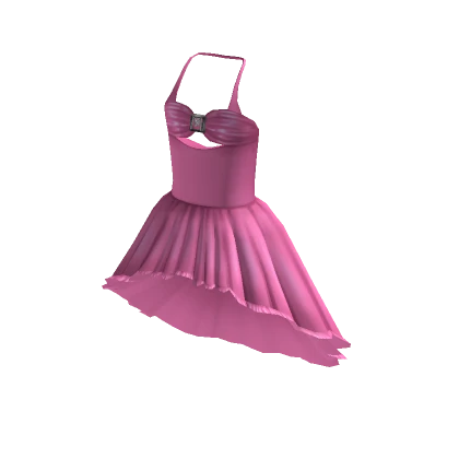 Highlow Halter Dress - Pink