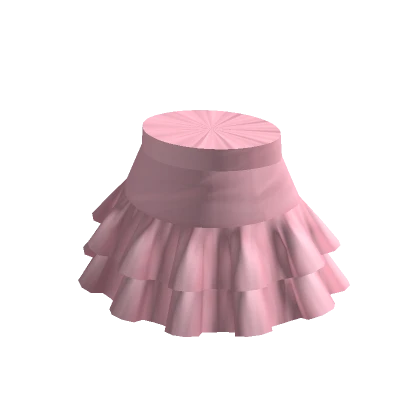 Pink Ruffle Mini Skirt