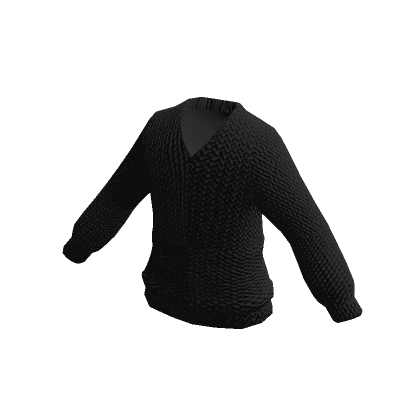 Knitted Black Sweater