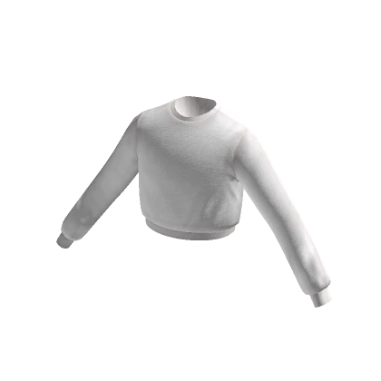 Basic Cropped Sweater in White