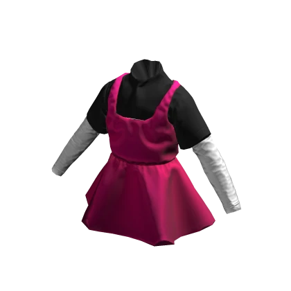 Overall Pink Dress