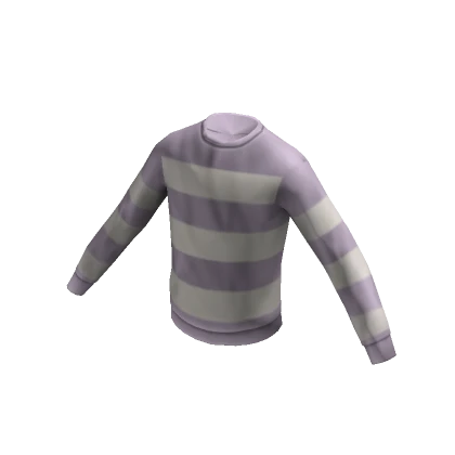 Purple & White Striped Sweater