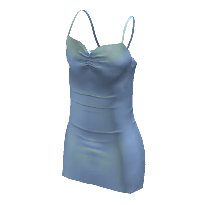 Silk Dress - Light Blue