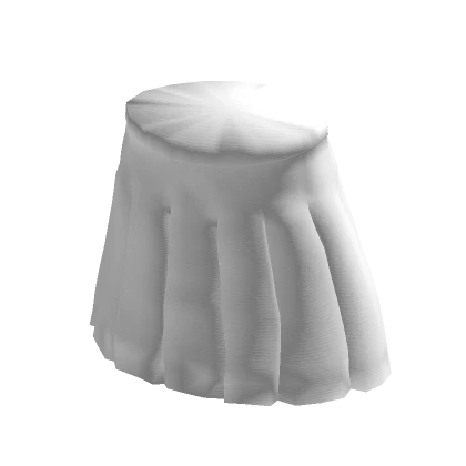 White Simple Pleated Skirt