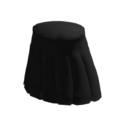 Black Simple Pleated Skirt