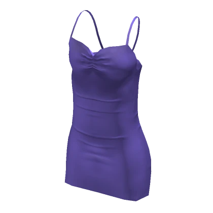 Silk Dress - Bright Purple