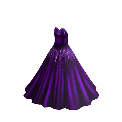 A-Line Ball Gown w Heart Neckline - Purple