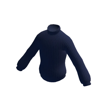 Stylish Knitted Sweater (Navy Blue)