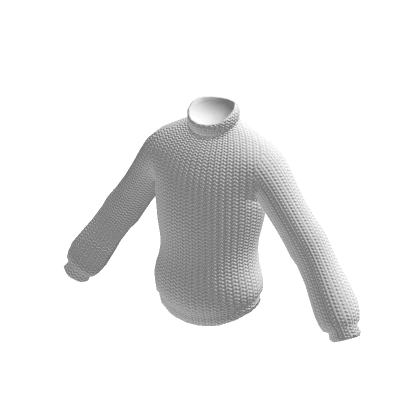 Stylish Knitted Sweater (White)