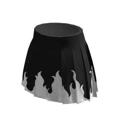 Black & White Flame Skirt