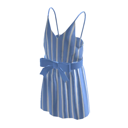 Stylish Dress - Blue Stripes