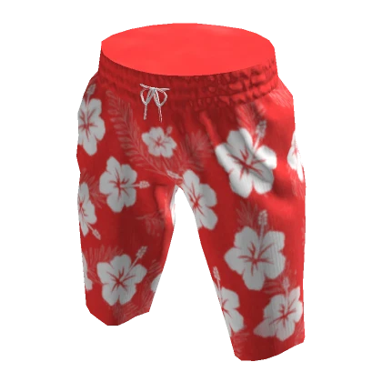 Beach Shorts - Hibiscus 