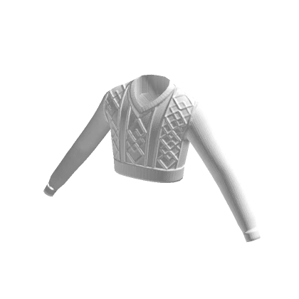 Crop Top Sweater - White