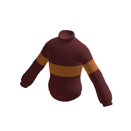 Stylish Knitted Sweater (Red-Yellow)