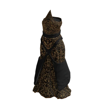 Elegant Long Dress Leopard