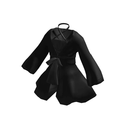 Black Kimono Dress