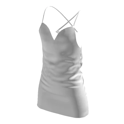 Sleek White Summer Dress