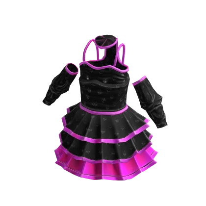Black and Pink Princess Dress 