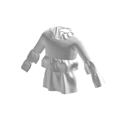 White Ruffled Blouse