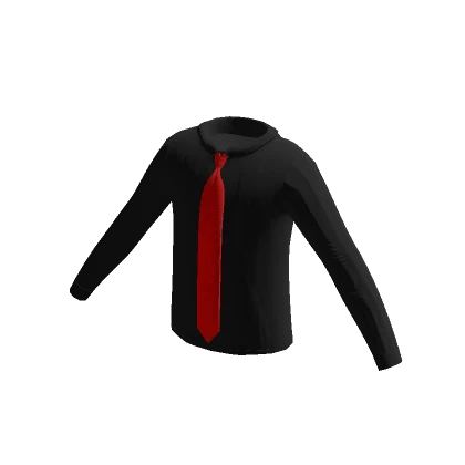 Black Shirt Red Tie