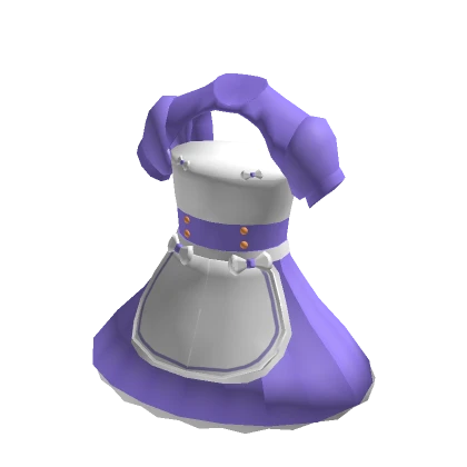 Cute Purple Maid Dress Costume Halloween