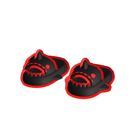 red black cartoony shark slides