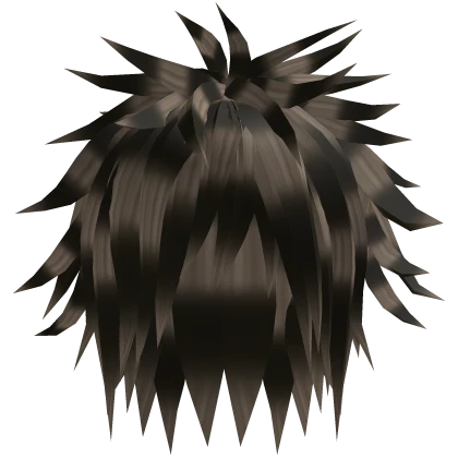 blonde raccoon emo spiky messy anime boy hair