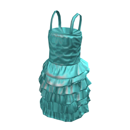 Long Dress with Ruffles [Teal]