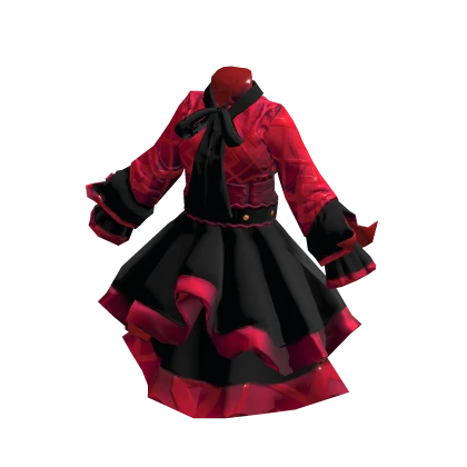 Anime Dress - Cyber Red