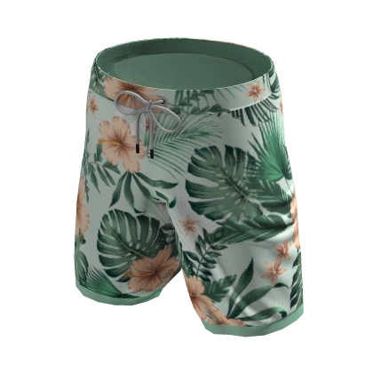 Tropical Swimming Trunks