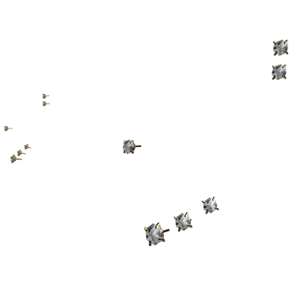 Diamond Stud Earring Stack [Gold]