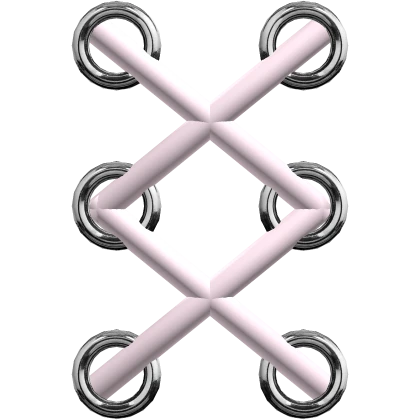 sewn pink cute kawaii emo stitches 