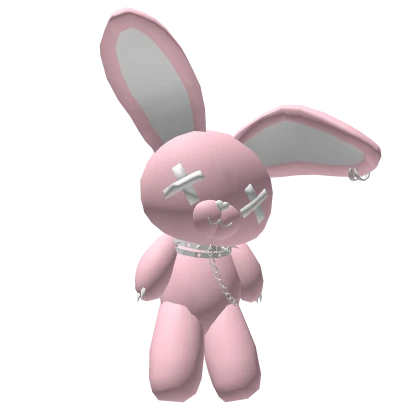 Huge Patel Pink Fluffy Bunny Plushie