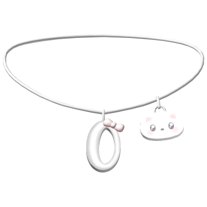 ♡ o initial kitty necklace 3.0