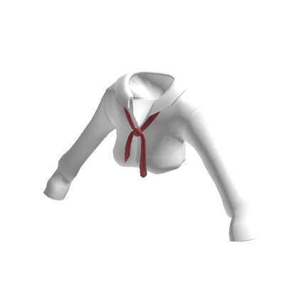 Uniform with Red Messy Tie