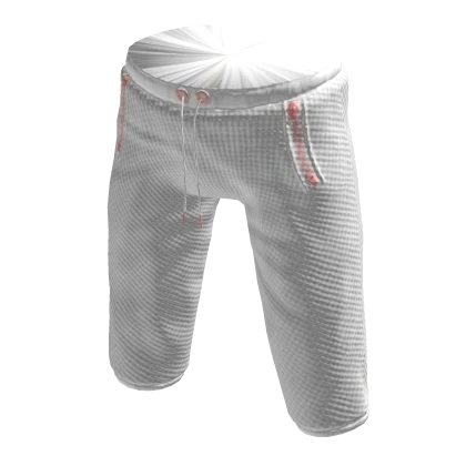 White and Pink Streetwear Shorts