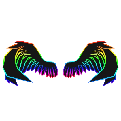 Cartoony Rainbow Wings