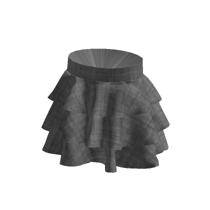 Layered Ruffle Skirt - Plaid