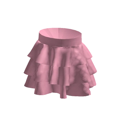 Layered Ruffle Skirt - Pink