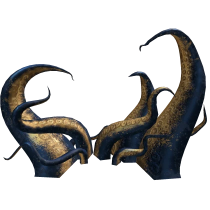 Giant Gold n Blue Octopus Legs