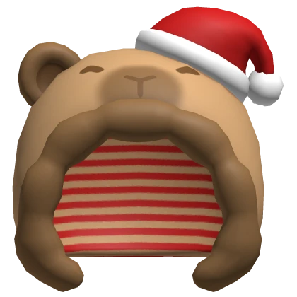 capybara christmas hood
