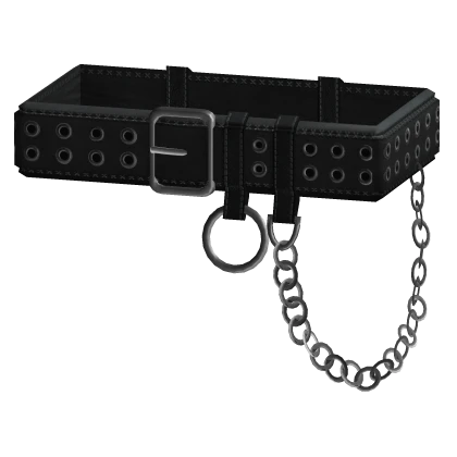 [1.0] Black Chained Belt