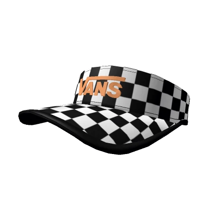 Vans Black White Checkerboard Turvy Visor