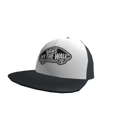 Vans White-Black Classic Patch Backwards Trucker