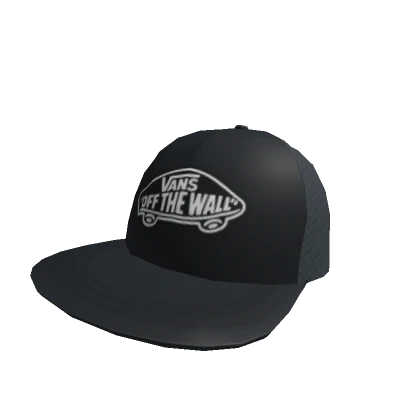 Vans Black Classic Patch Backwards Trucker Hat